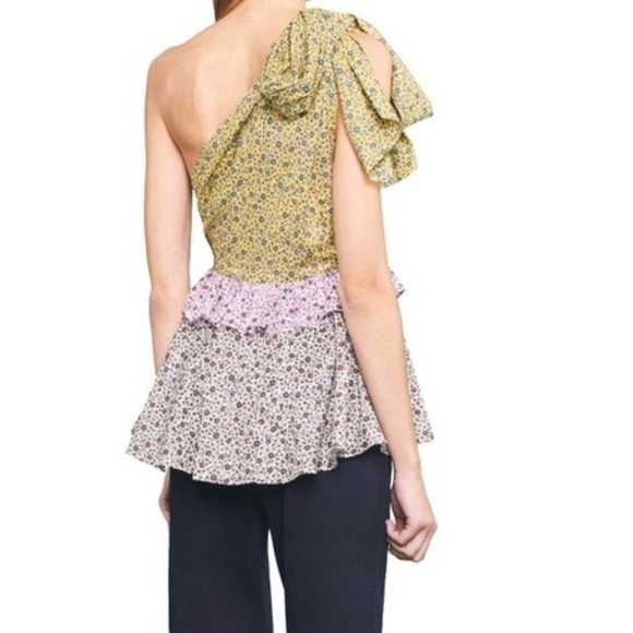 ANNA OCTOBER FLORAL SILK TOP, NWT - Picture 2 of 5